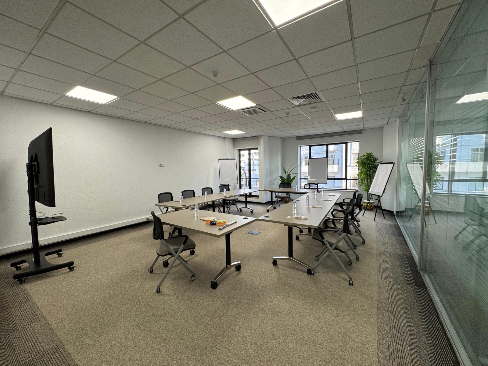 Ikigai, CoZone's modular training hall set up for a workshop